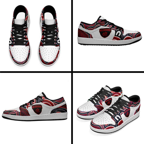 Demons Melbourne Football 2026 Low Sneakers Aboriginal Art