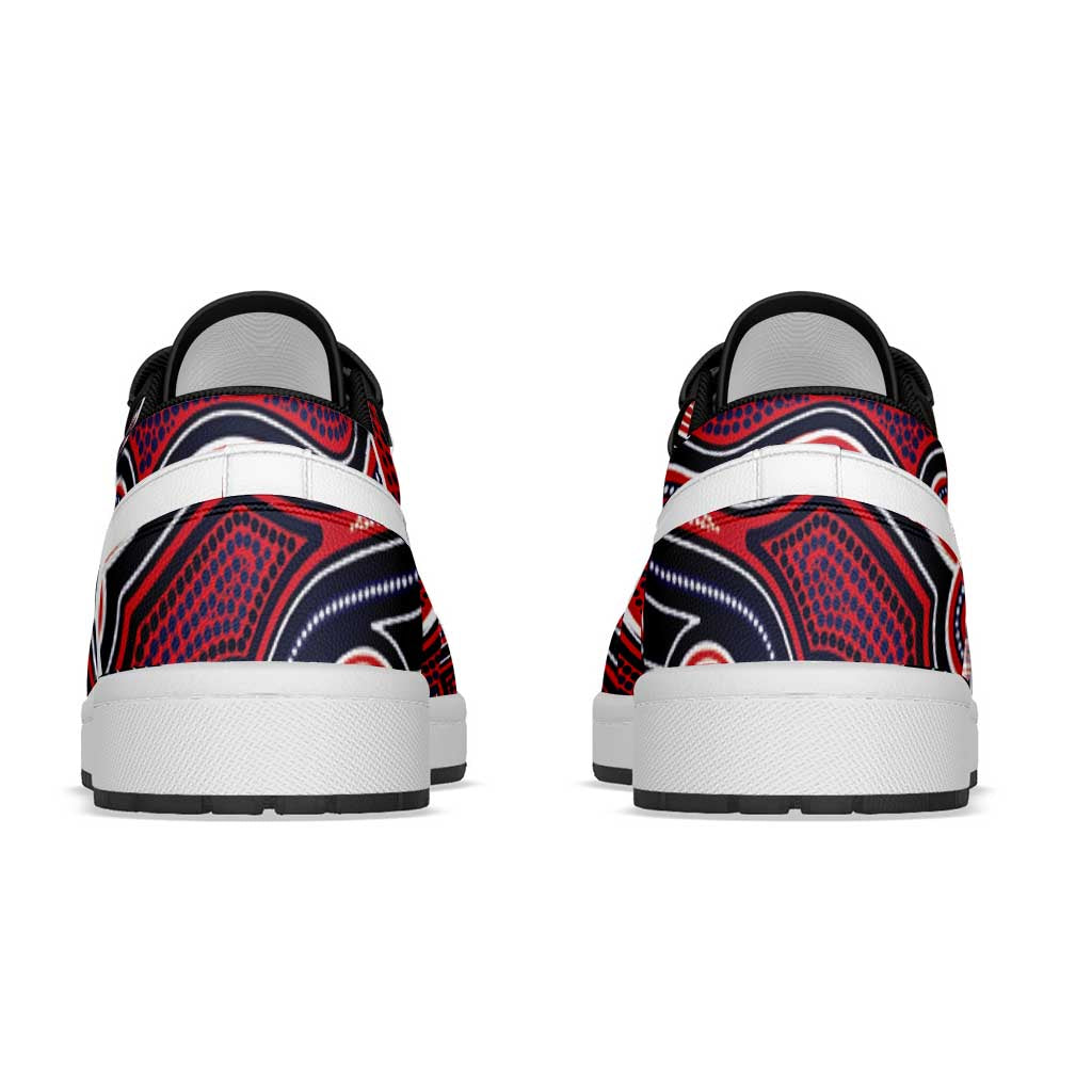 Demons Melbourne Football 2026 Low Sneakers Aboriginal Art
