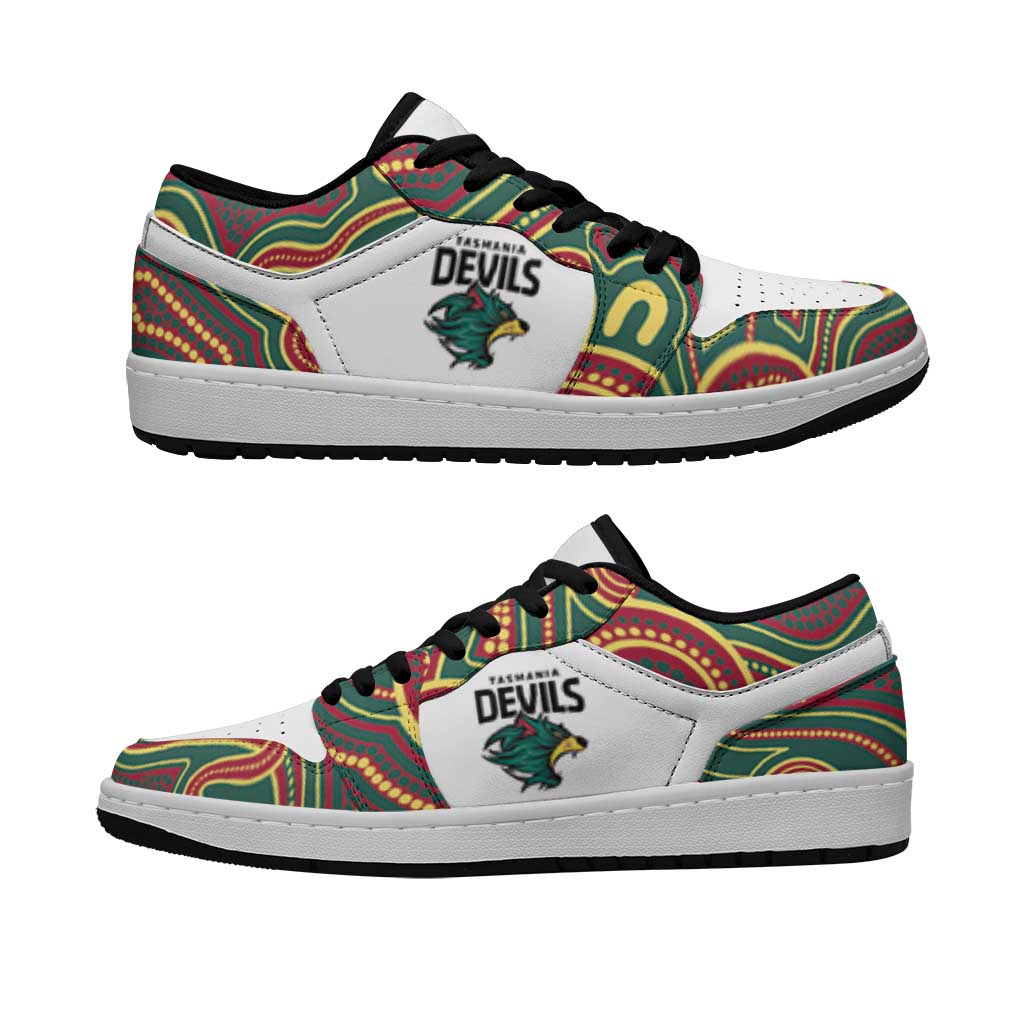 Devils Tasmania Football 2026 Low Sneakers Aboriginal Art