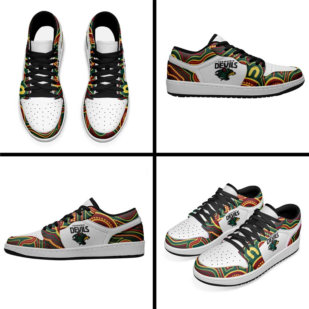 Devils Tasmania Football 2026 Low Sneakers Aboriginal Art