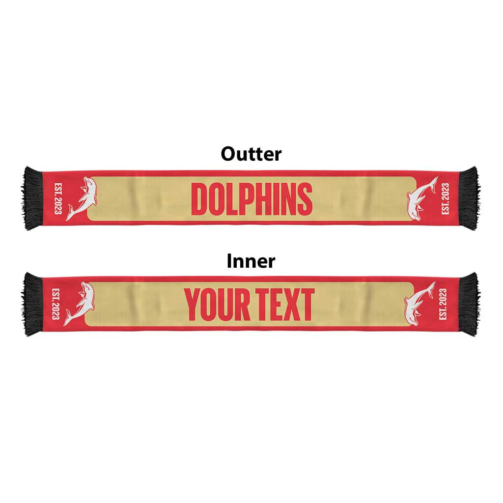 Dolphins Rugby Personalised Ruffneck Scarf 2026 Go Champions