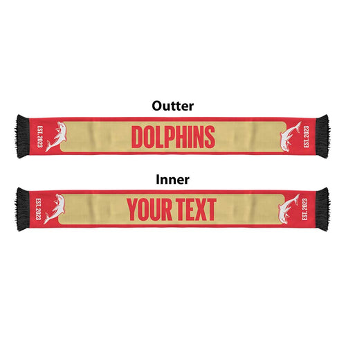 Dolphins Rugby Personalised Ruffneck Scarf 2026 Go Champions