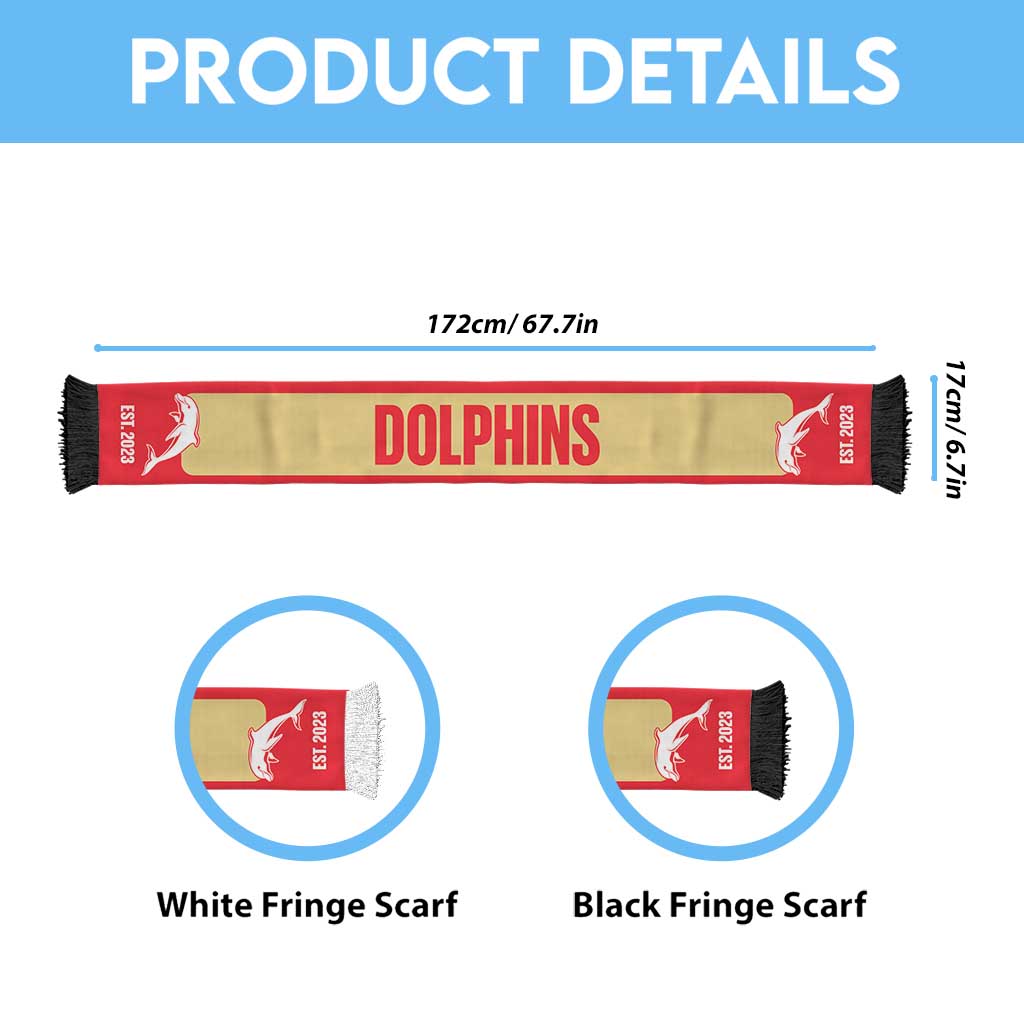 Dolphins Rugby Personalised Ruffneck Scarf 2026 Go Champions