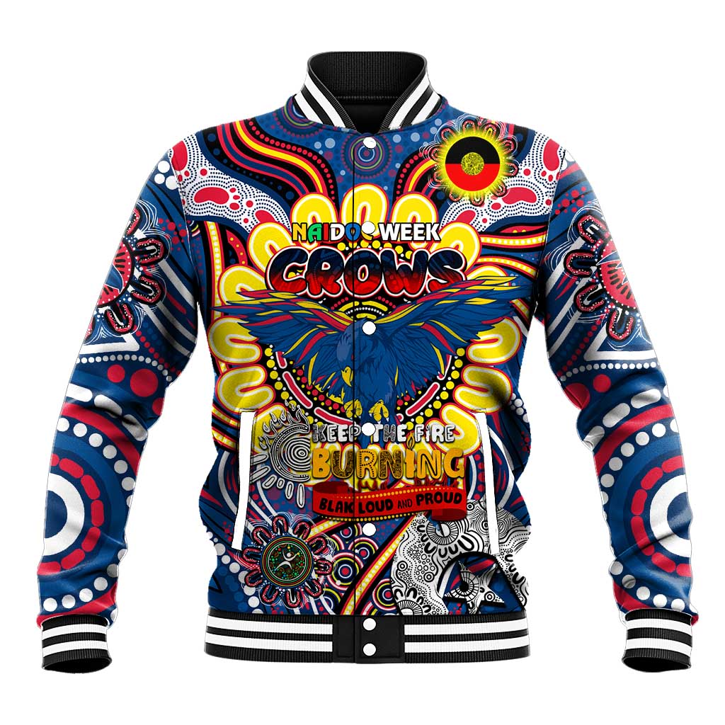 Custom Adelaide Crows NAIDOC Week 2024 Baseball Jacket Mascot Football