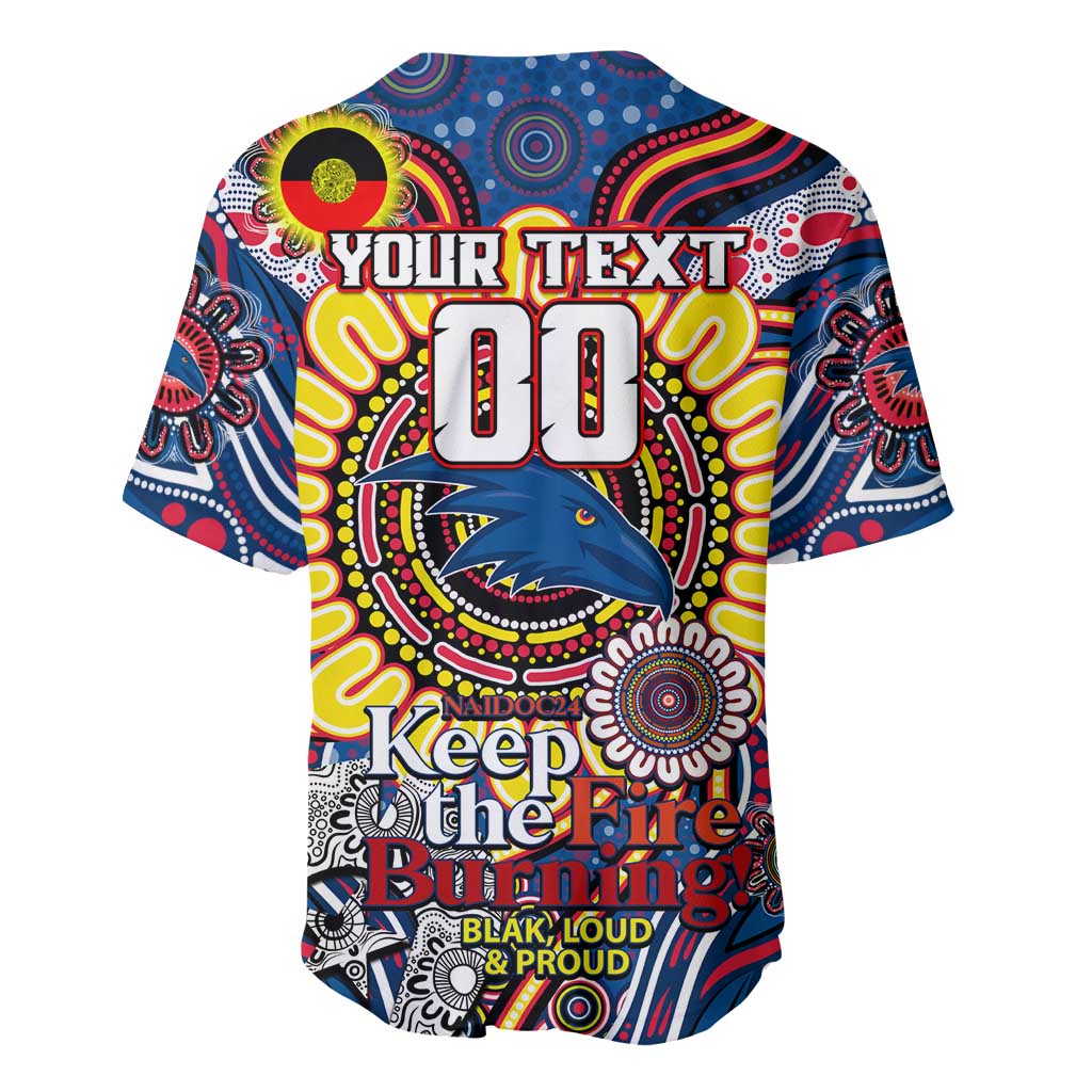 Custom Adelaide Crows NAIDOC Week 2024 Baseball Jersey Mascot Football