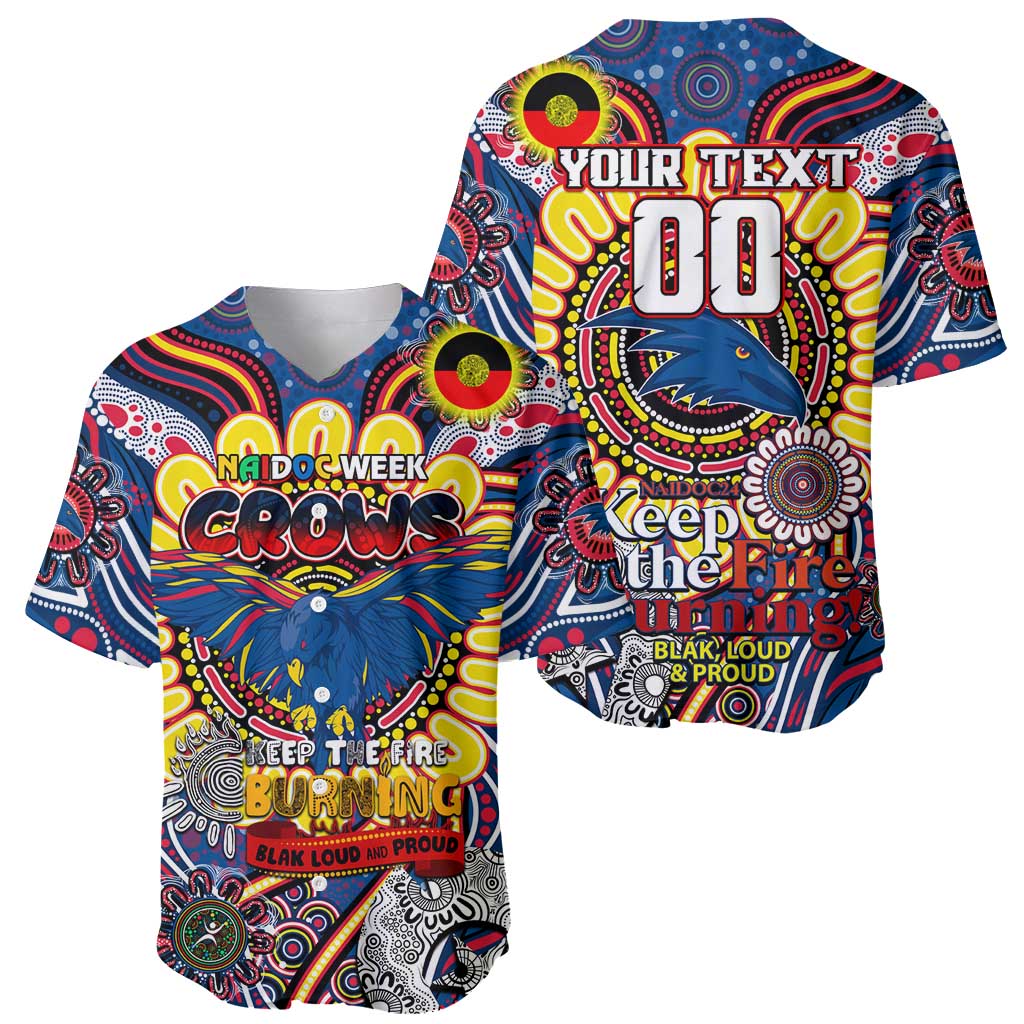 Custom Adelaide Crows NAIDOC Week 2024 Baseball Jersey Mascot Football