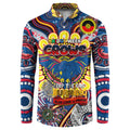 Custom Adelaide Crows NAIDOC Week 2024 Button Sweatshirt Mascot Football