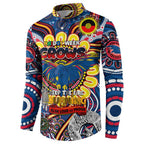 Custom Adelaide Crows NAIDOC Week 2024 Button Sweatshirt Mascot Football