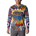 Custom Adelaide Crows NAIDOC Week 2024 Button Sweatshirt Mascot Football