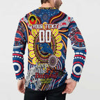 Custom Adelaide Crows NAIDOC Week 2024 Button Sweatshirt Mascot Football