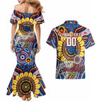 Custom Adelaide Crows NAIDOC Week 2024 Couples Matching Mermaid Dress and Hawaiian Shirt Mascot Football