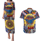 Custom Adelaide Crows NAIDOC Week 2024 Couples Matching Puletasi and Hawaiian Shirt Mascot Football