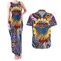 Custom Adelaide Crows NAIDOC Week 2024 Couples Matching Tank Maxi Dress and Hawaiian Shirt Mascot Football