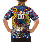 Custom Adelaide Crows NAIDOC Week 2024 Family Matching Long Sleeve Bodycon Dress and Hawaiian Shirt Mascot Football