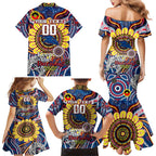 Custom Adelaide Crows NAIDOC Week 2024 Family Matching Mermaid Dress and Hawaiian Shirt Mascot Football