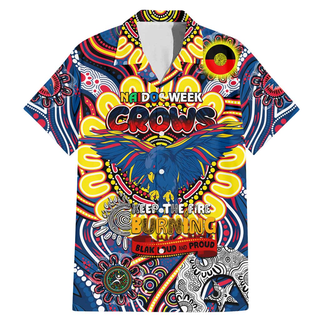 Custom Adelaide Crows NAIDOC Week 2024 Family Matching Mermaid Dress and Hawaiian Shirt Mascot Football