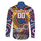 Custom Adelaide Crows NAIDOC Week 2024 Family Matching Off Shoulder Short Dress and Hawaiian Shirt Mascot Football