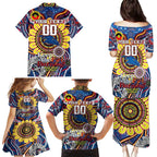 Custom Adelaide Crows NAIDOC Week 2024 Family Matching Puletasi and Hawaiian Shirt Mascot Football