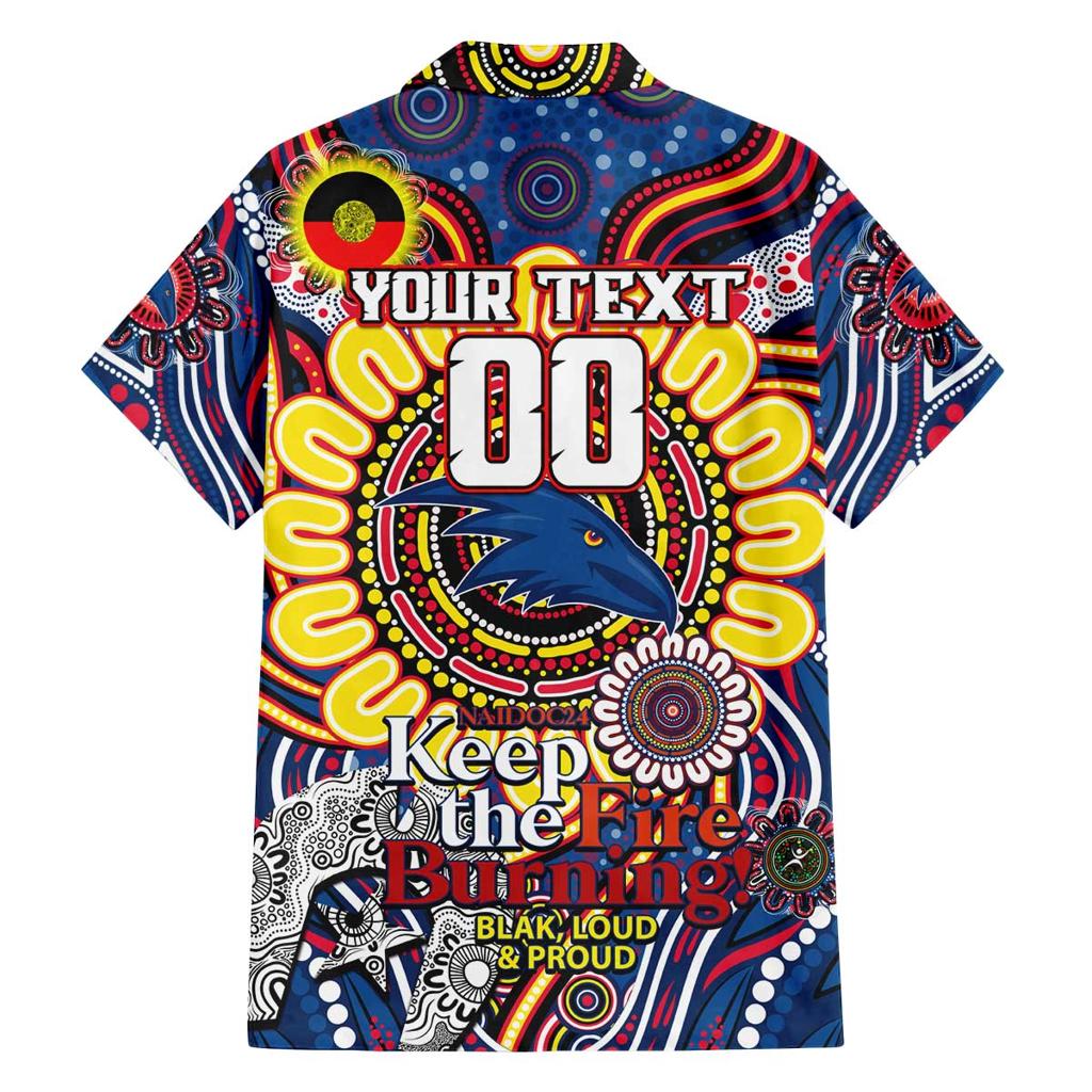 Custom Adelaide Crows NAIDOC Week 2024 Family Matching Puletasi and Hawaiian Shirt Mascot Football