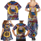 Custom Adelaide Crows NAIDOC Week 2024 Family Matching Summer Maxi Dress and Hawaiian Shirt Mascot Football