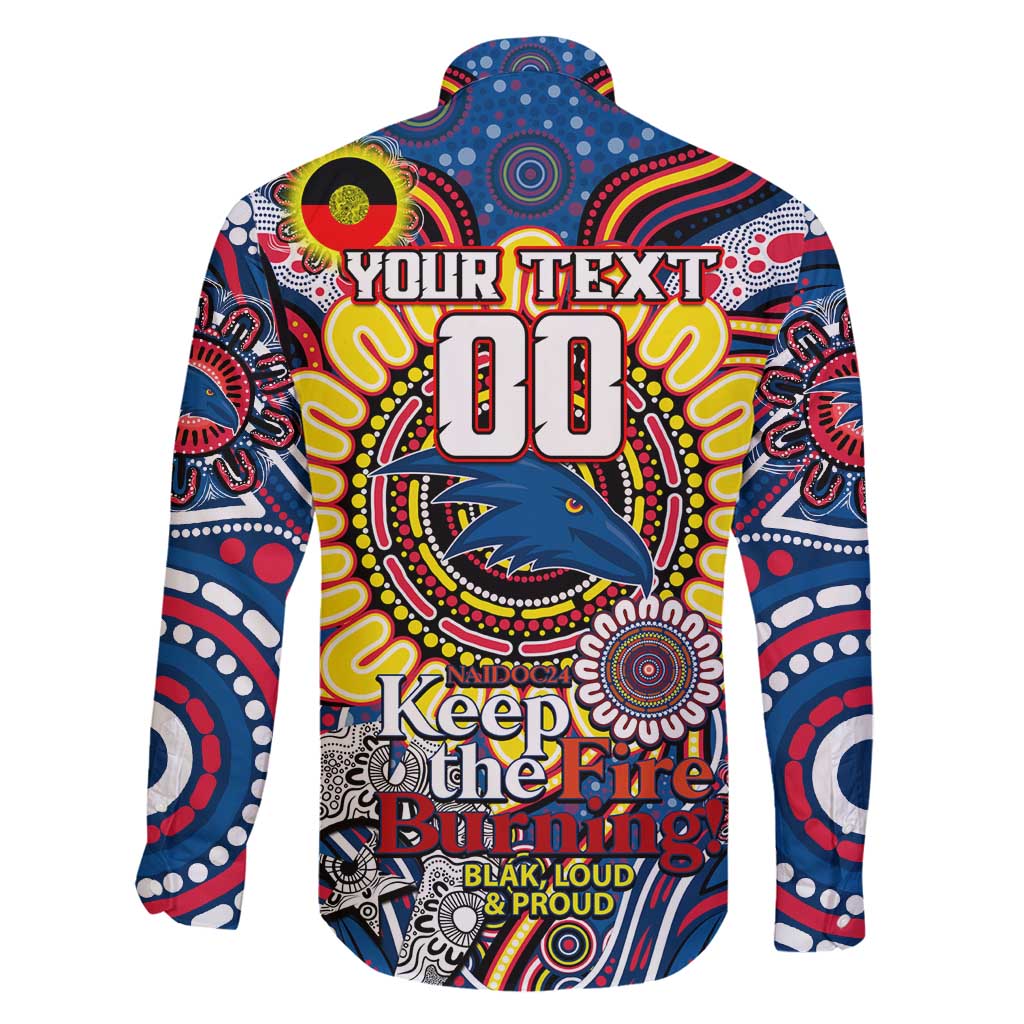 Custom Adelaide Crows NAIDOC Week 2024 Family Matching Summer Maxi Dress and Hawaiian Shirt Mascot Football