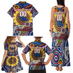 Custom Adelaide Crows NAIDOC Week 2024 Family Matching Tank Maxi Dress and Hawaiian Shirt Mascot Football