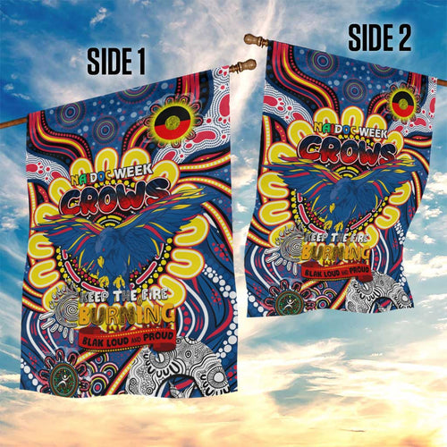 Adelaide Crows NAIDOC Week 2024 Garden Flag Mascot Football