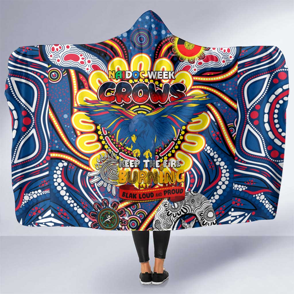 Adelaide Crows NAIDOC Week 2024 Hooded Blanket Mascot Football