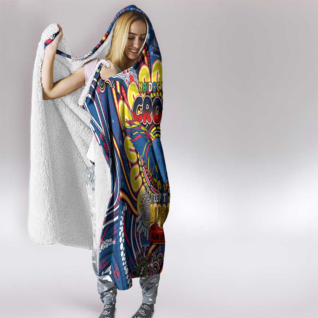 Adelaide Crows NAIDOC Week 2024 Hooded Blanket Mascot Football
