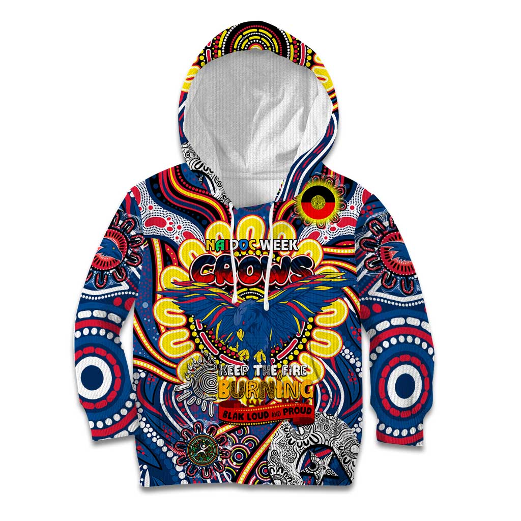 Custom Adelaide Crows NAIDOC Week 2024 Kid Hoodie Mascot Football
