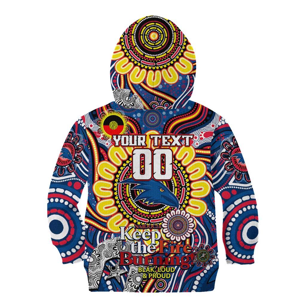 Custom Adelaide Crows NAIDOC Week 2024 Kid Hoodie Mascot Football