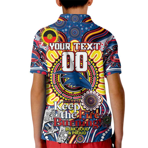 Custom Adelaide Crows NAIDOC Week 2024 Kid Polo Shirt Mascot Football