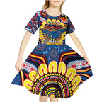 Custom Adelaide Crows NAIDOC Week 2024 Kid Short Sleeve Dress Mascot Football