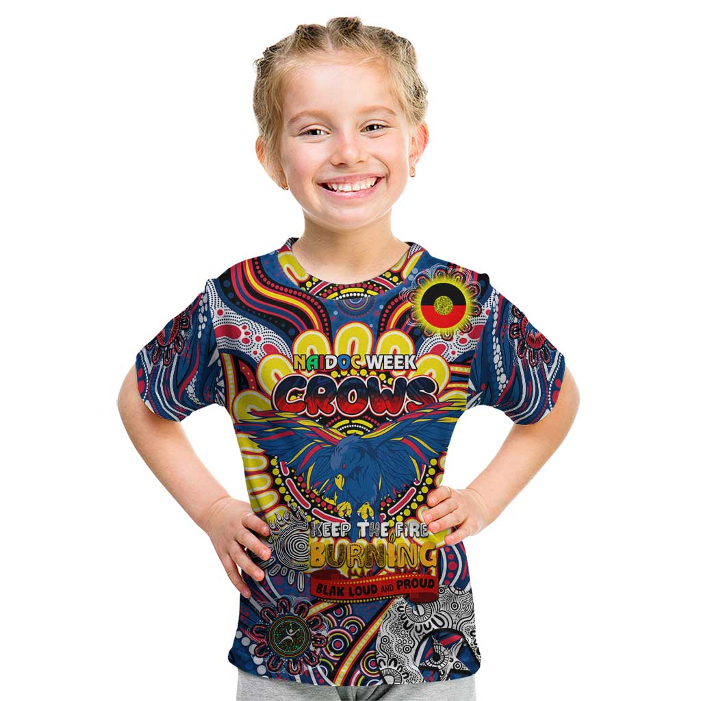 Custom Adelaide Crows NAIDOC Week 2024 Kid T Shirt Mascot Football