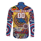 Custom Adelaide Crows NAIDOC Week 2024 Long Sleeve Button Shirt Mascot Football