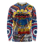 Custom Adelaide Crows NAIDOC Week 2024 Long Sleeve Shirt Mascot Football