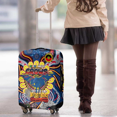 Adelaide Crows NAIDOC Week 2024 Luggage Cover Mascot Football