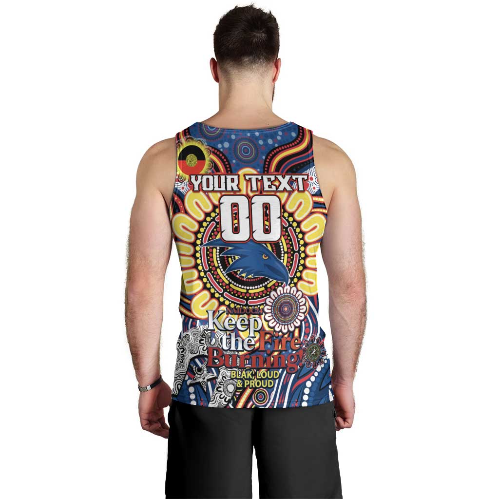 Custom Adelaide Crows NAIDOC Week 2024 Men Tank Top Mascot Football