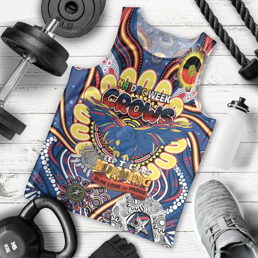 Custom Adelaide Crows NAIDOC Week 2024 Men Tank Top Mascot Football