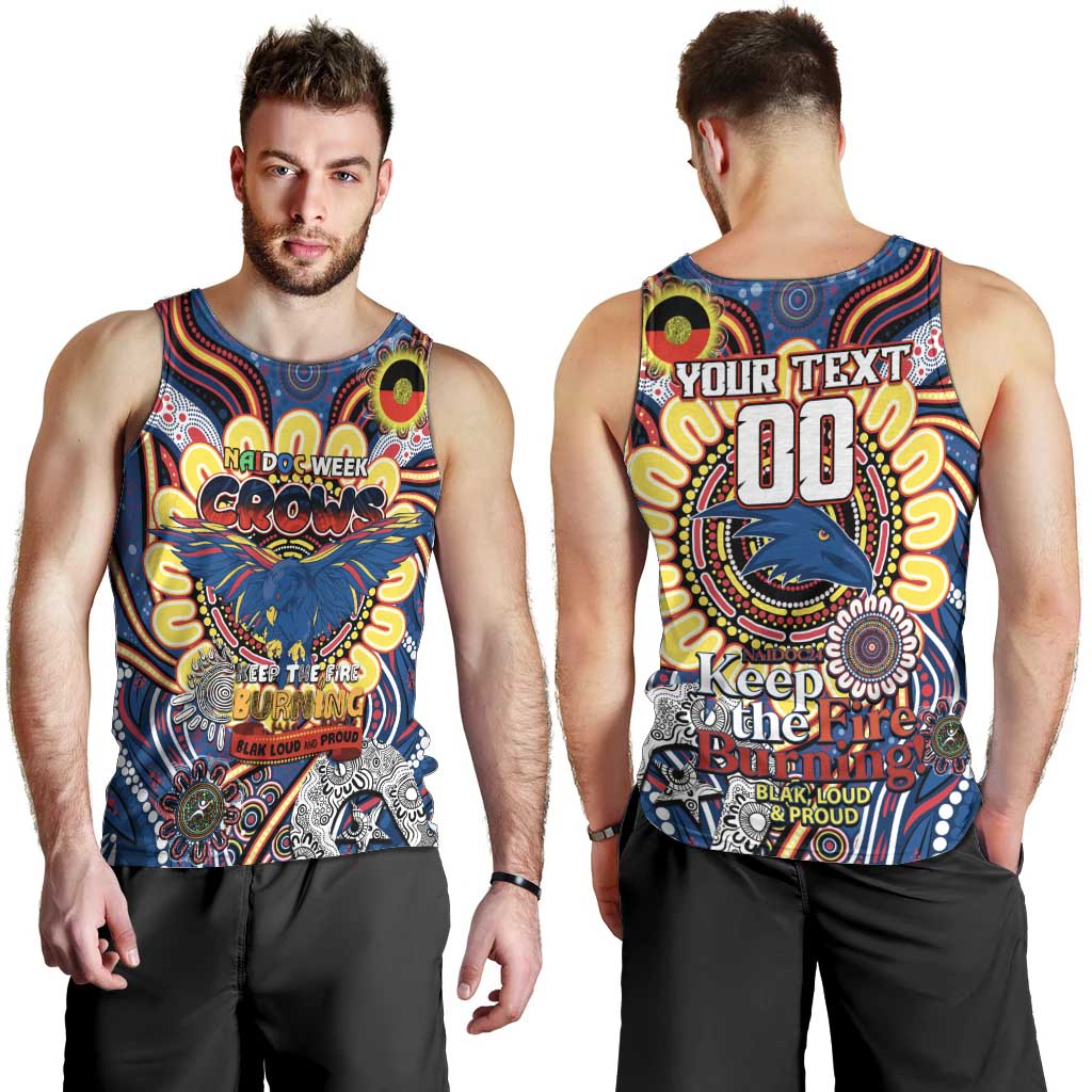 Custom Adelaide Crows NAIDOC Week 2024 Men Tank Top Mascot Football
