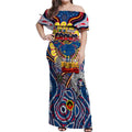 Custom Adelaide Crows NAIDOC Week 2024 Off Shoulder Maxi Dress Mascot Football
