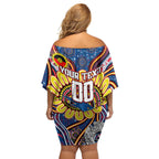 Custom Adelaide Crows NAIDOC Week 2024 Off Shoulder Short Dress Mascot Football