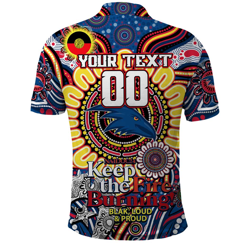 Custom Adelaide Crows NAIDOC Week 2024 Polo Shirt Mascot Football