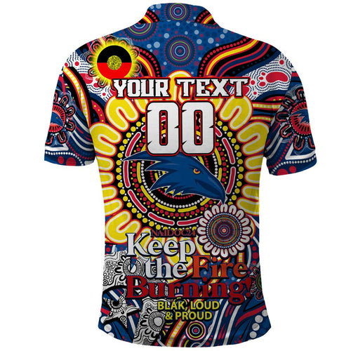 Custom Adelaide Crows NAIDOC Week 2024 Polo Shirt Mascot Football