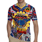 Custom Adelaide Crows NAIDOC Week 2024 Rugby Jersey Mascot Football