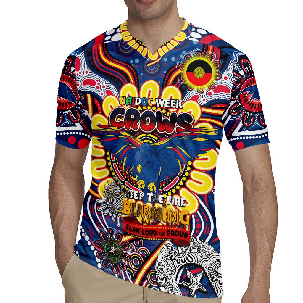 Custom Adelaide Crows NAIDOC Week 2024 Rugby Jersey Mascot Football