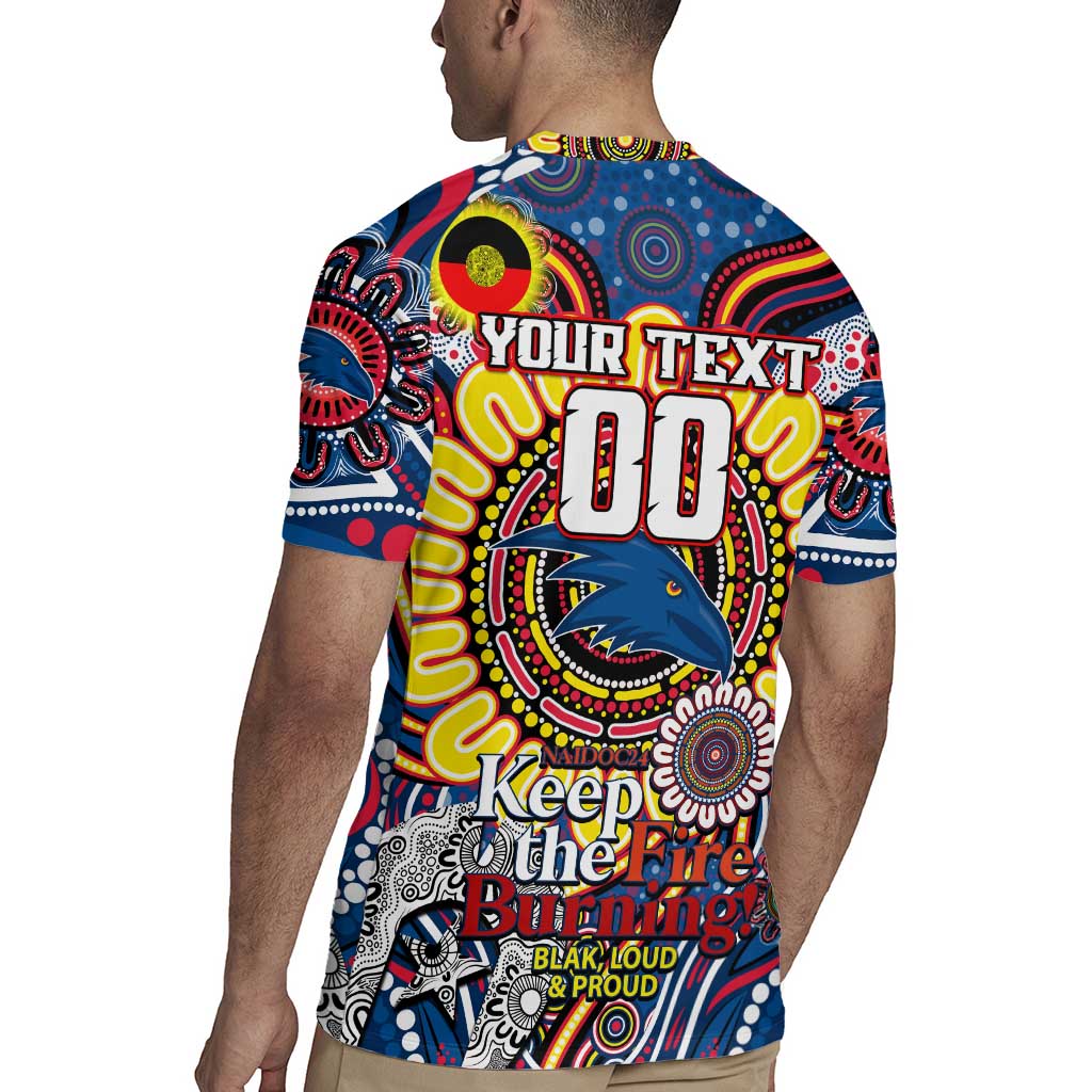 Custom Adelaide Crows NAIDOC Week 2024 Rugby Jersey Mascot Football
