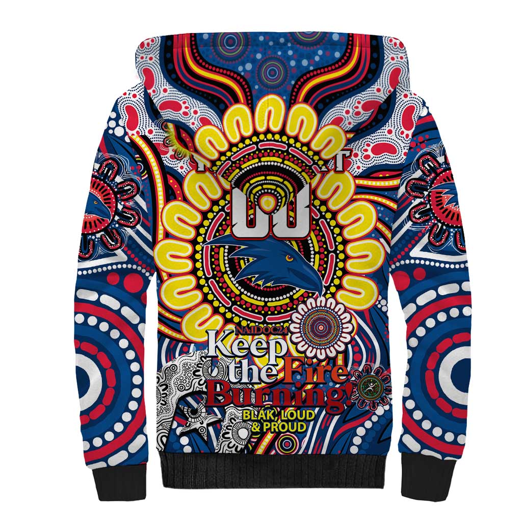 Custom Adelaide Crows NAIDOC Week 2024 Sherpa Hoodie Mascot Football