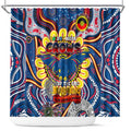 Adelaide Crows NAIDOC Week 2024 Shower Curtain Mascot Football