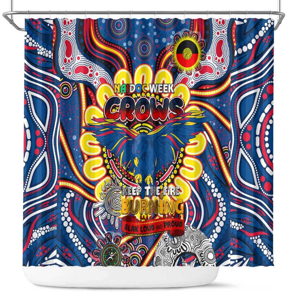 Adelaide Crows NAIDOC Week 2024 Shower Curtain Mascot Football